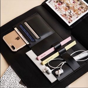 Glass Ladder & Co Black Megan Portfolio Clutch